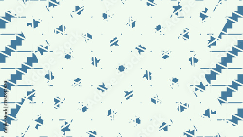 Abstract Blue and Beige Geometric Pattern vector illustration