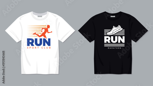 Running tshirt. print design template for sport clothes marathon competition