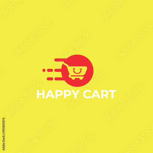 ecommerce online store logo design vector