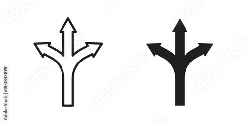 Flexibility icon set in black outline and fill. Editable icons