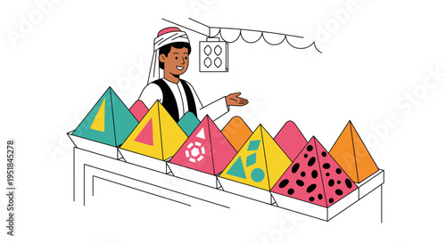 Authentic Middle Eastern Entrepreneur Representing Global Trade Connections and Diverse Cultural Commerce