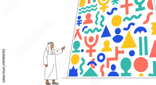 Visionary Arab executive decoding market complexity for global B2B strategic initiatives