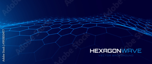 Hexagonal Nano Grid Texture. Advanced Graphene Material Pattern. Sleek Atomic-Scale Honeycomb Design. Tech-Inspired Background. Scientific Vector Illustration.