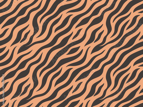 zebra print pattern with orange and black stripes animal skin texture