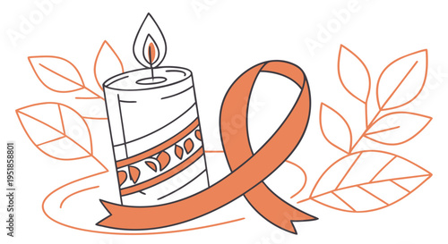 Remembering the National Day for Truth and Reconciliation with a Candle and Awareness Ribbon