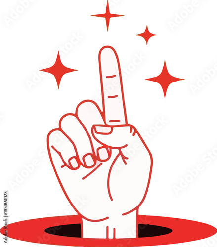 Mystic hand gesture with sparkling auras