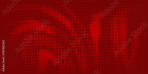 Abstract Red Halftone Swirl Background. simple eps 10