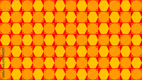 Abstract Hexagon and Square Pattern Background vector illustration