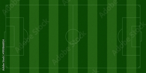 Green Grass Soccer Top View Stadium Pitch Background with White Field Lines and Grass Tiff Pattern for Football Games Illustration