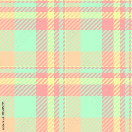 Irish background fabric plaid, expressive tartan textile texture. Scarf seamless pattern check vector in light and red colors.