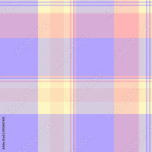 Scratched textile fabric background, feminine texture tartan check. Good seamless vector plaid pattern in light and indigo colors.