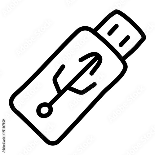 Premium download icon of universal serial bus