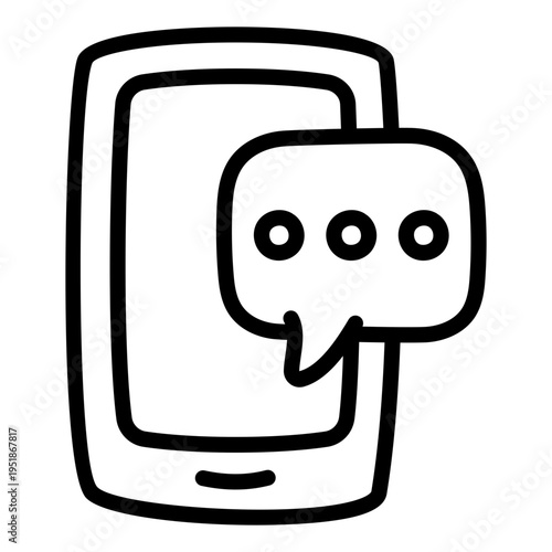 An icon style of mobile chat 