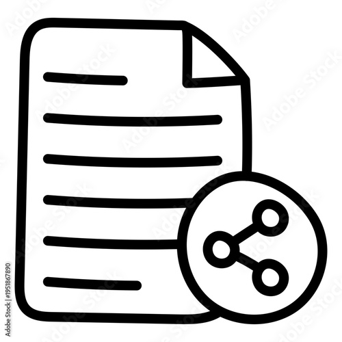 An icon style of share file 