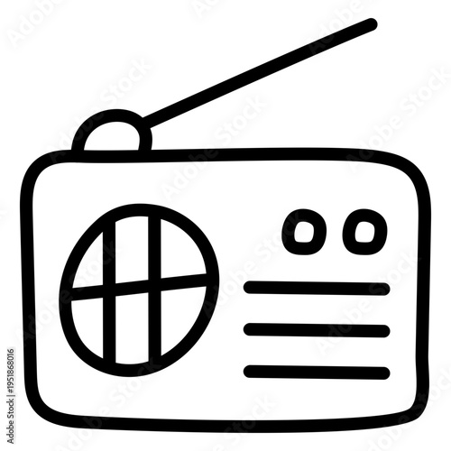 A unique style icon of radio 