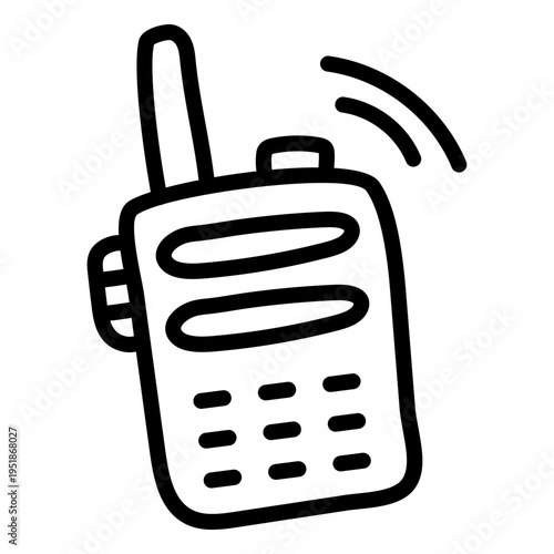 A unique style icon of walkie talkie 