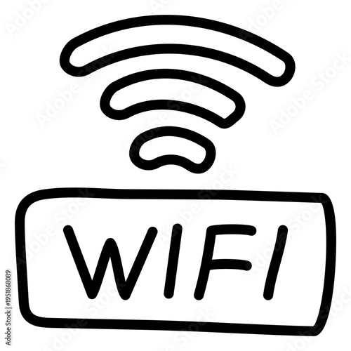 Premium download icon of wifi signal 