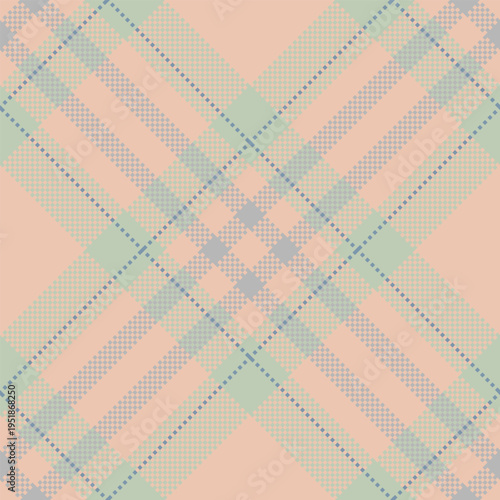 Old pattern plaid texture, everyday background vector check. Girl seamless textile fabric tartan in light and pastel colors.