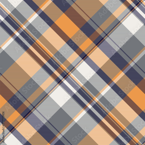 Hunter seamless pattern plaid, gift paper texture fabric background. Menu textile check tartan vector in grey and white colors.