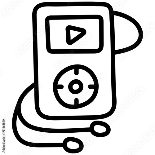 Vector design of mp3 player 
