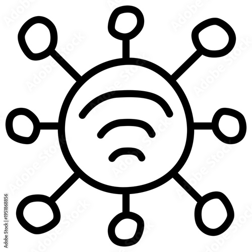Premium download icon of wifi signal 