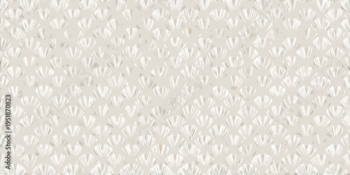 A seamless pattern of delicate stylized dandelion seed heads