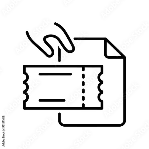 Hand drawn paperclip icon set isolated on white background vector illustration