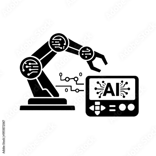 Robotic arm integrating with an artificial intelligence control system