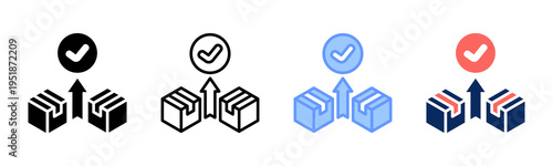 Competitive icon set multiple style collection