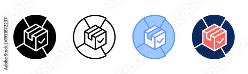 Market Compatibility icon set multiple style collection