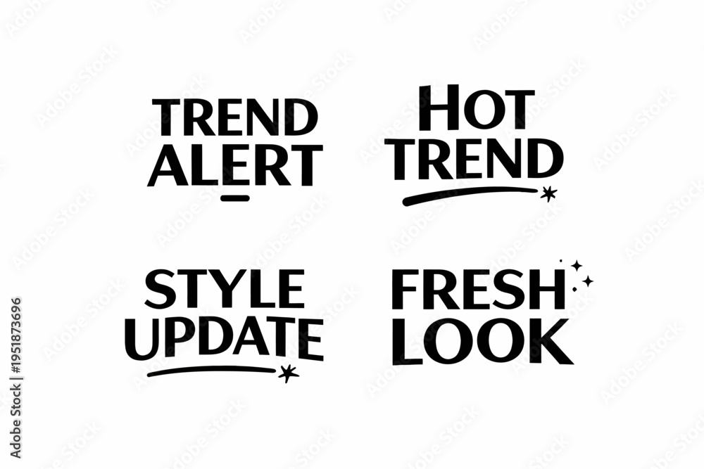 Obraz premium Trend alert: fresh look and style update with hot trend designs