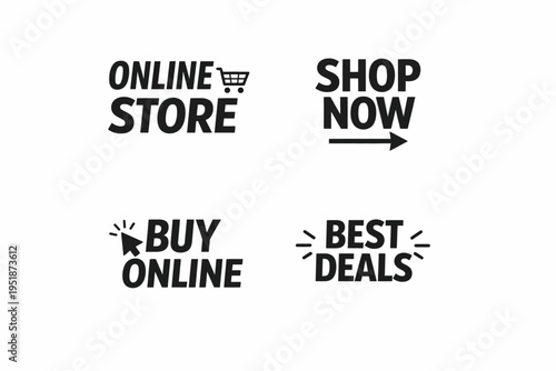 Online store promotion: shop now for best deals and buy online