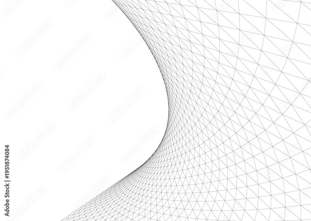 Fototapeta premium Abstract architectural building vector 3d illustration