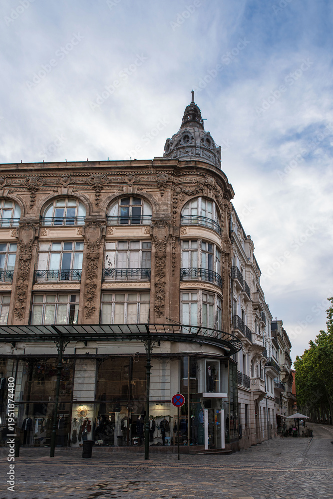 Fototapeta premium Architecture of a historic building in the town centre of Narbonne, France