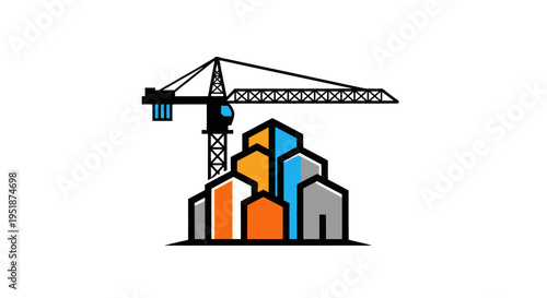 Construction Crane Building Site Equipment.