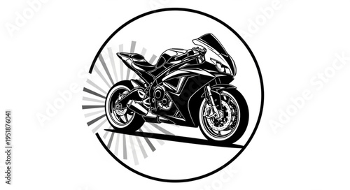 motorcycle silhouette vector