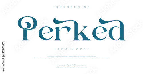 Introducing Perked Typography Font Design