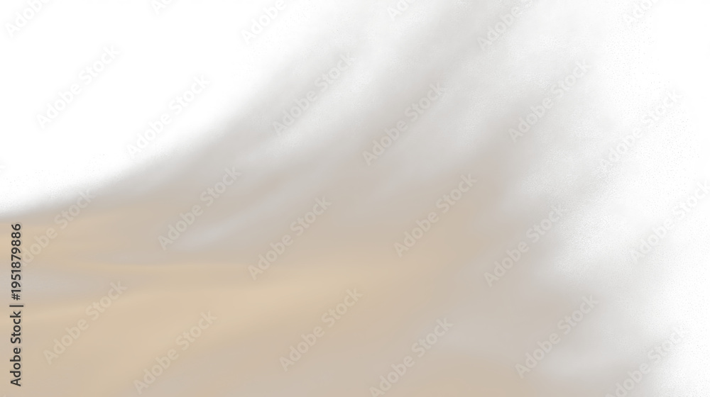 Obraz premium Dust sand soil smoke cloud particles isolated on transparent white background. Brown sandstorm smog sand dust explosion rising. Design elements for Compositing, covering, overlay.