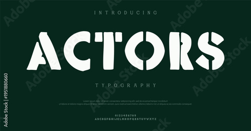 Introducing Actors Typography Font Design