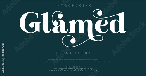 Introducing Glamed Typography Font Style