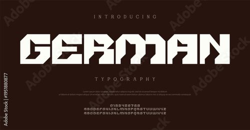 Introducing German Typography Font Style