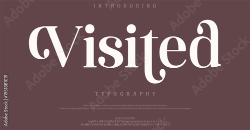 Introducing Visited Typography Font Style