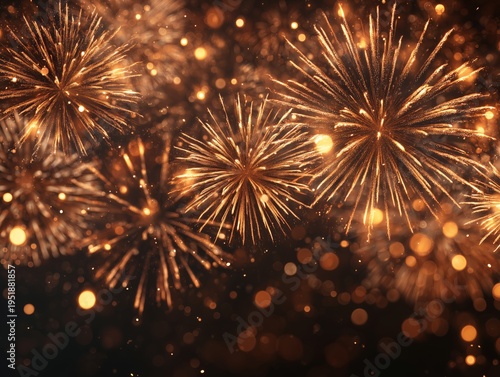 Fireworks Light up the Night Sky During a Celebration in a City on a Weekend ...