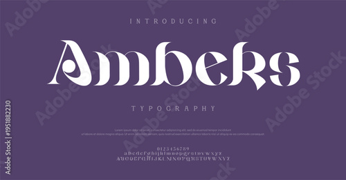 Introducing Ambers Typography Font Design