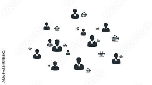 Business People Network Icons.