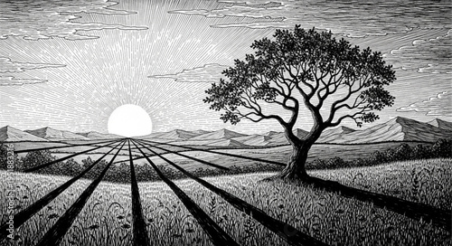 old tree in the park