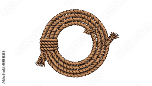 Coiled Brown Rope.