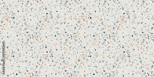 A speckled off white terrazzo pattern covering the entire frame