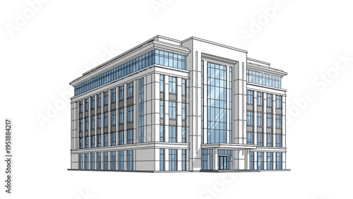 Modern Office Building Architecture.