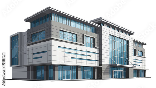 Modern Office Building Exterior.